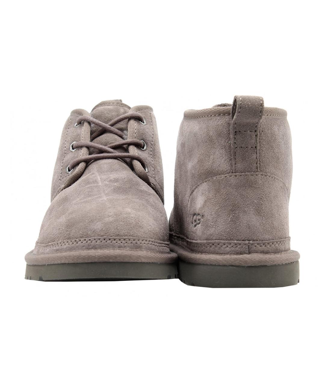 UGG AUSTRALIA Серые нубуковые высокие ботинки, фото 3