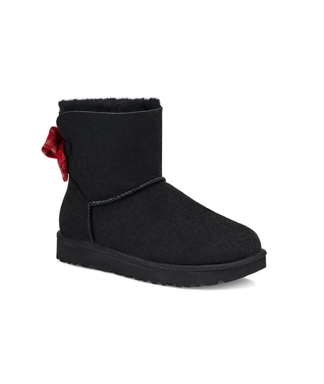 UGG AUSTRALIA Черные замшевые ботинки, фото 3