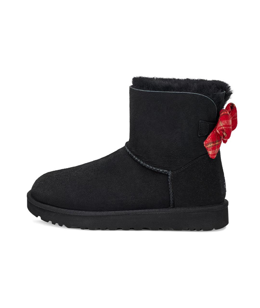 UGG AUSTRALIA Черные замшевые ботинки, фото 2