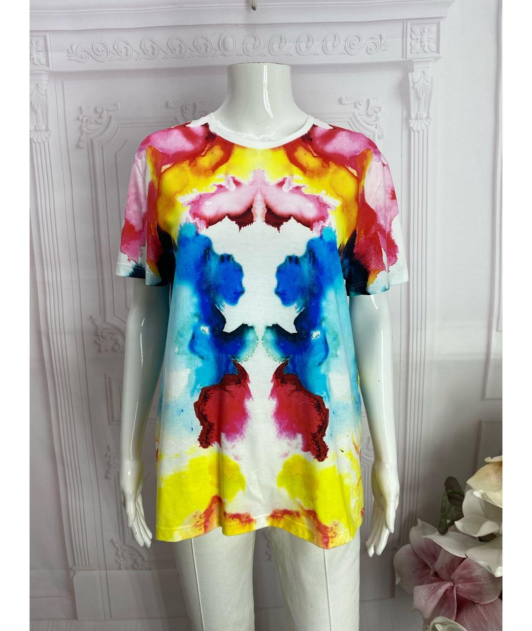 ALEXANDER MCQUEEN Мульти хлопковая футболка, фото 9