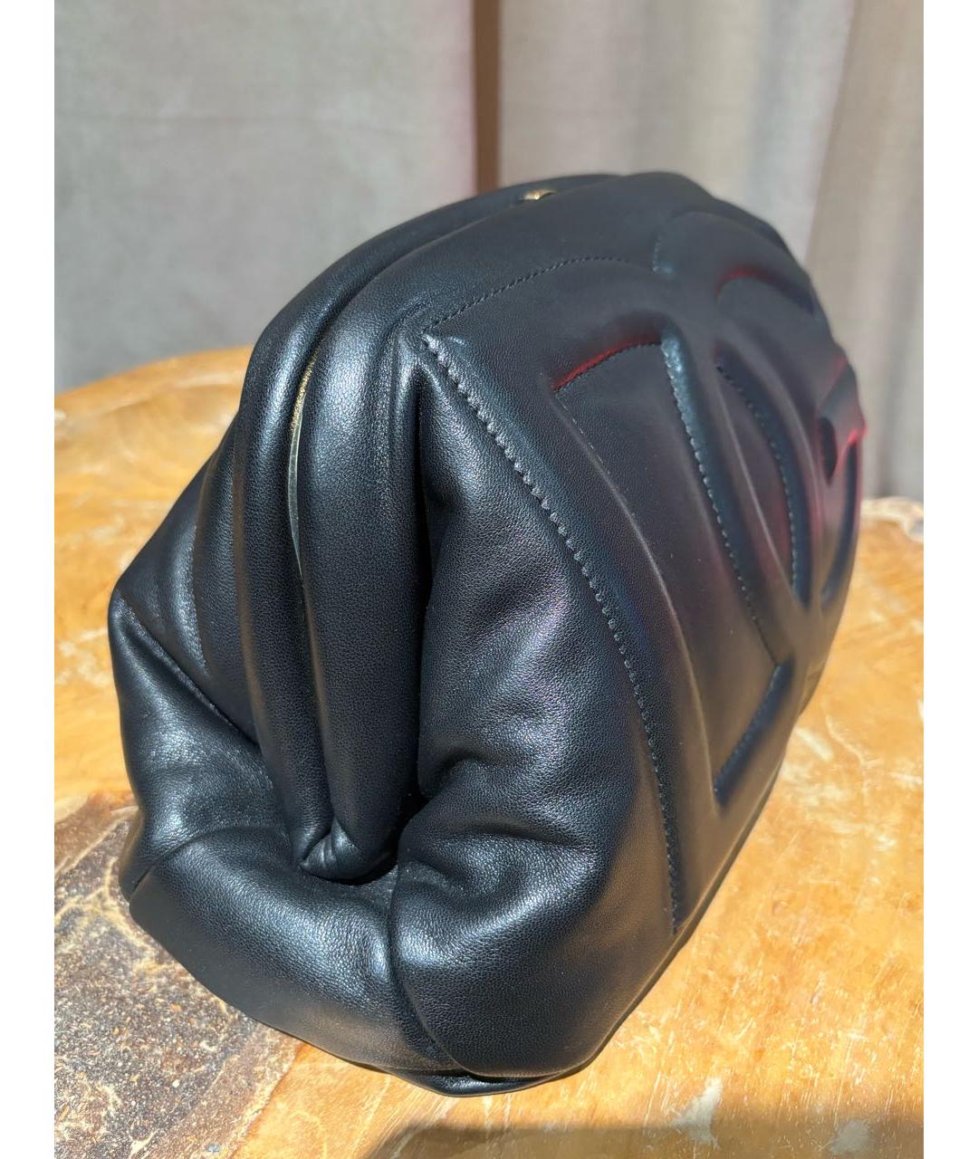 DOLCE&GABBANA Черная кожаная сумка через плечо, фото 5