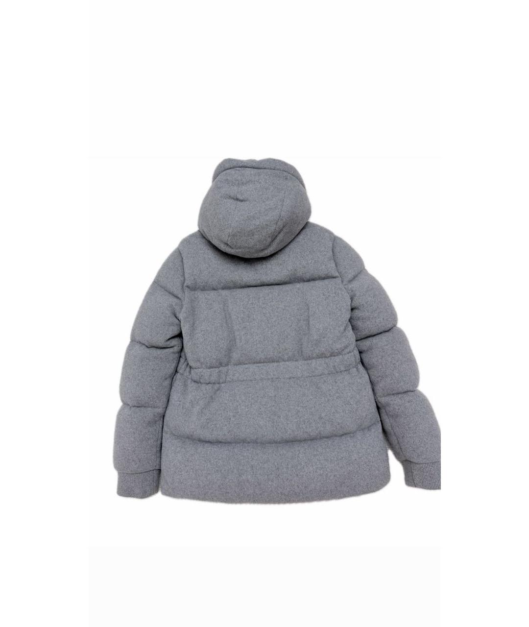 MONCLER Серая кашемировая куртка, фото 8