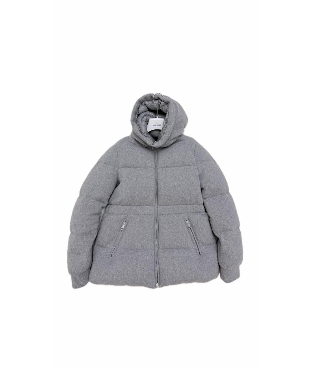 MONCLER Серая кашемировая куртка, фото 9