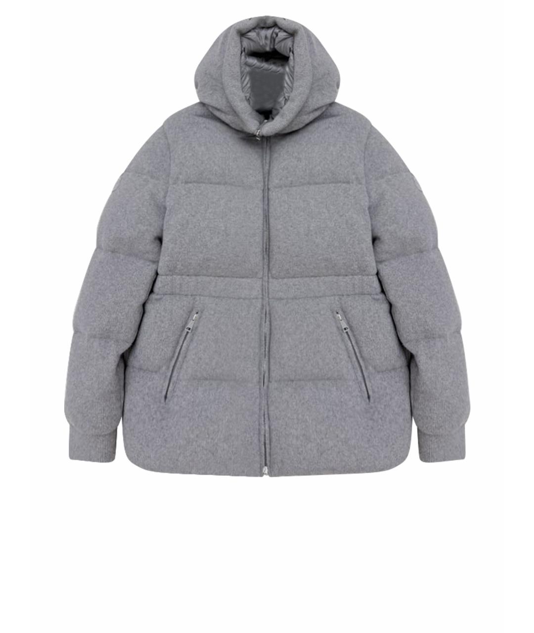 MONCLER Серая кашемировая куртка, фото 1