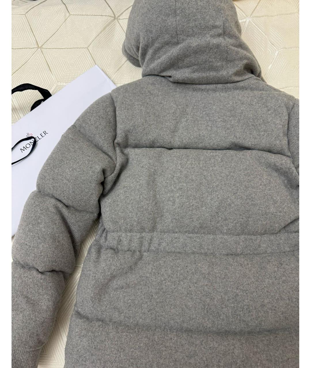 MONCLER Серая кашемировая куртка, фото 3