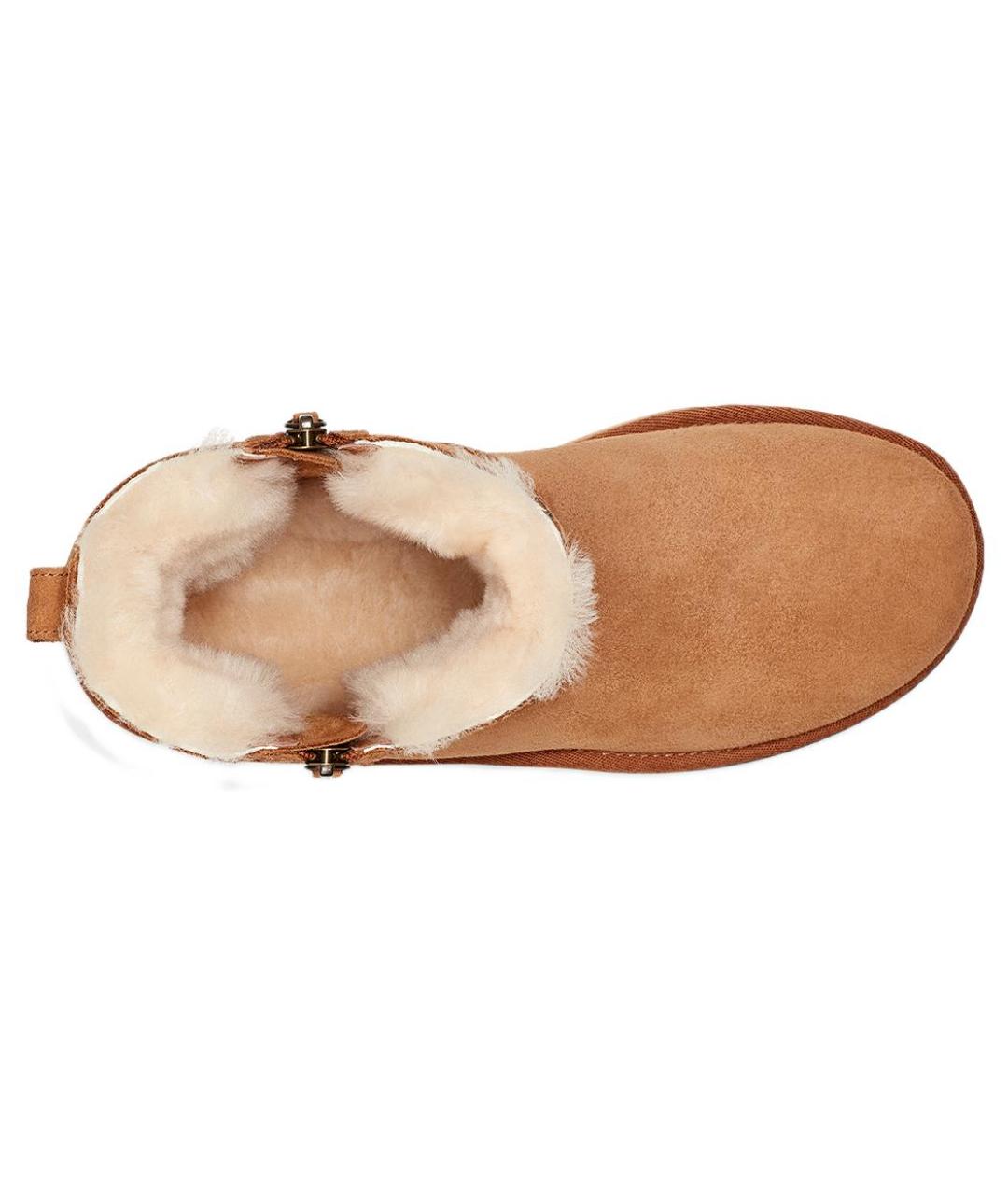 UGG AUSTRALIA Коричневые замшевые ботинки, фото 4