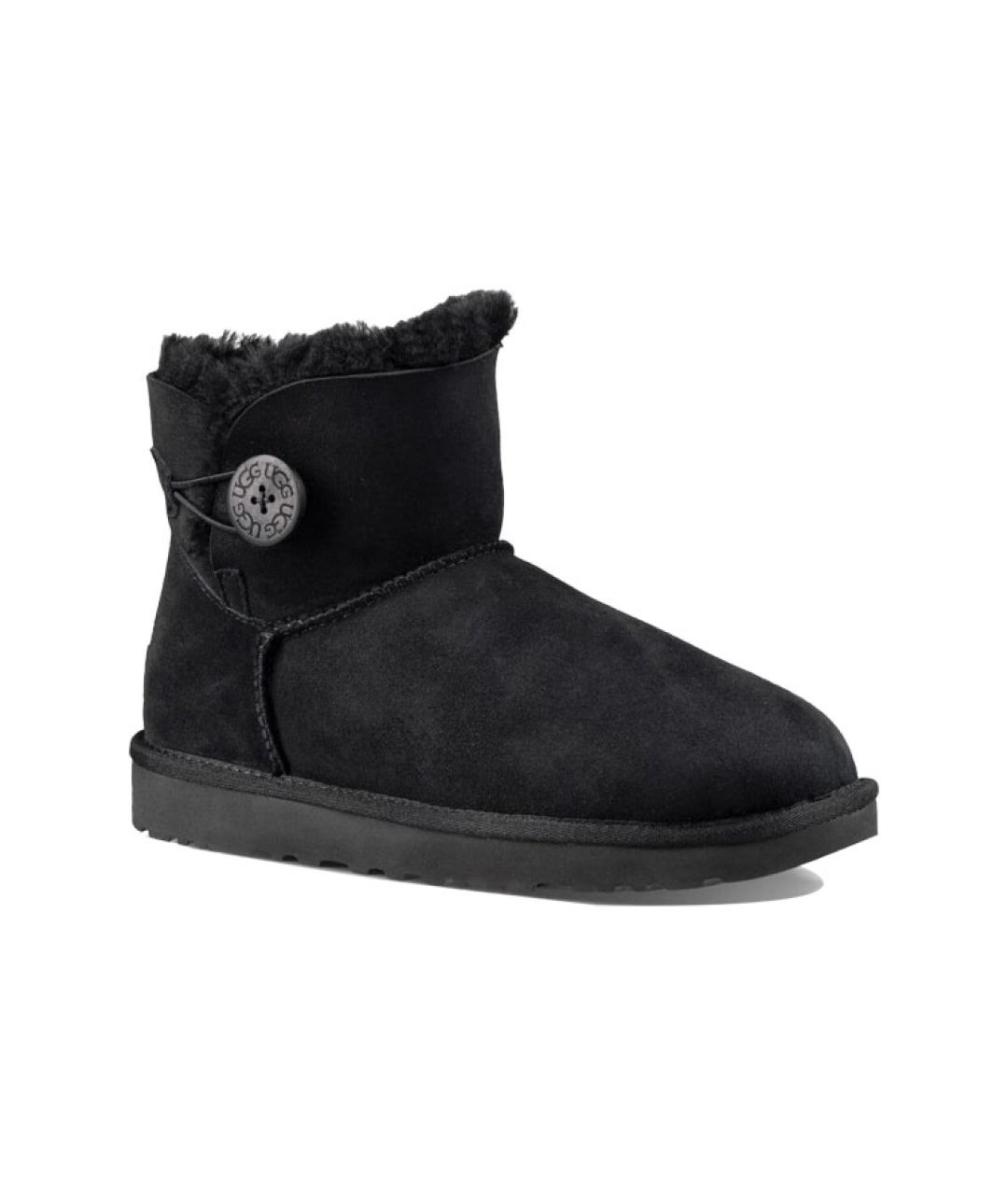 UGG AUSTRALIA Черные замшевые ботинки, фото 3