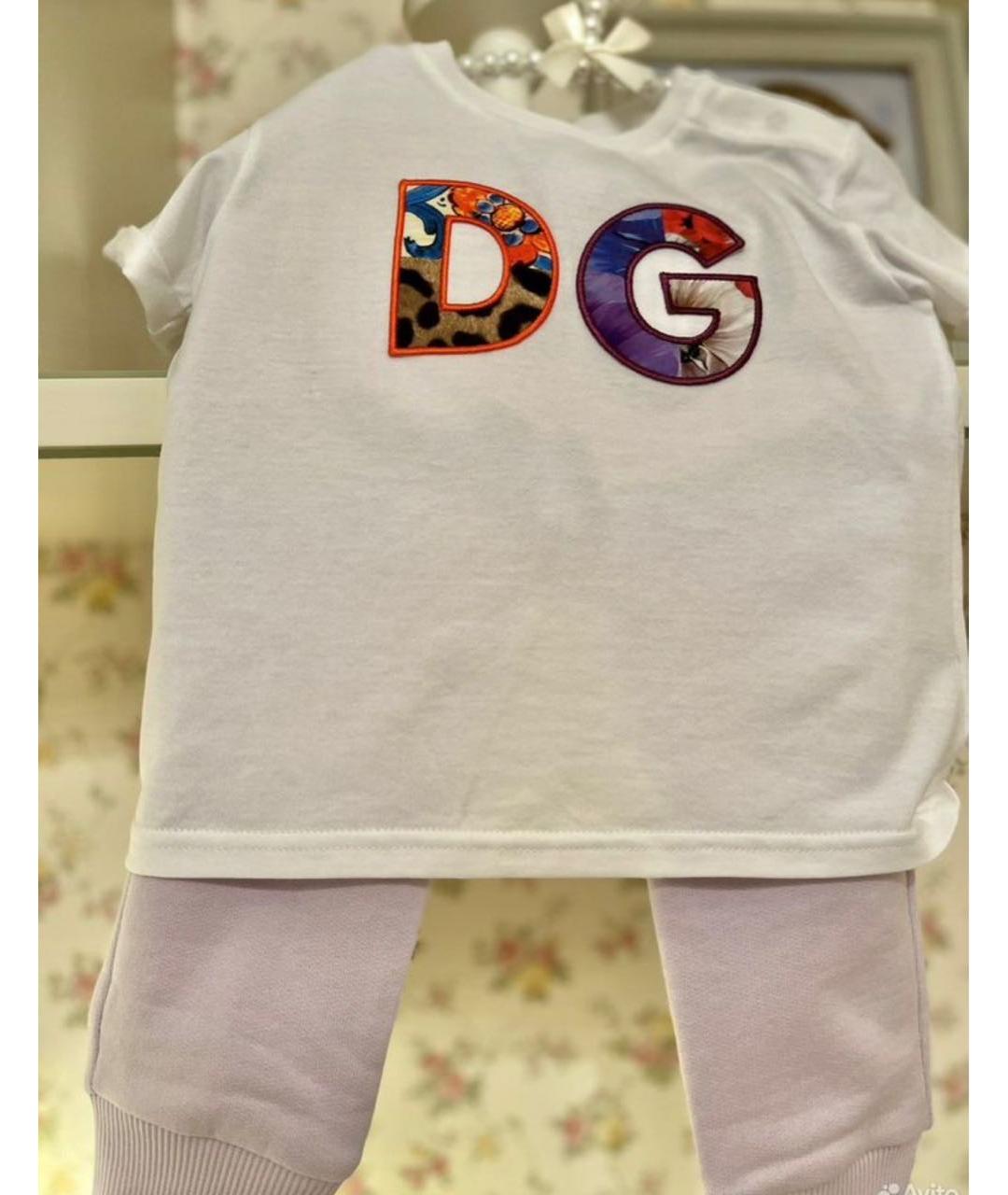 DOLCE&GABBANA Розовый хлопковый комплект, фото 5