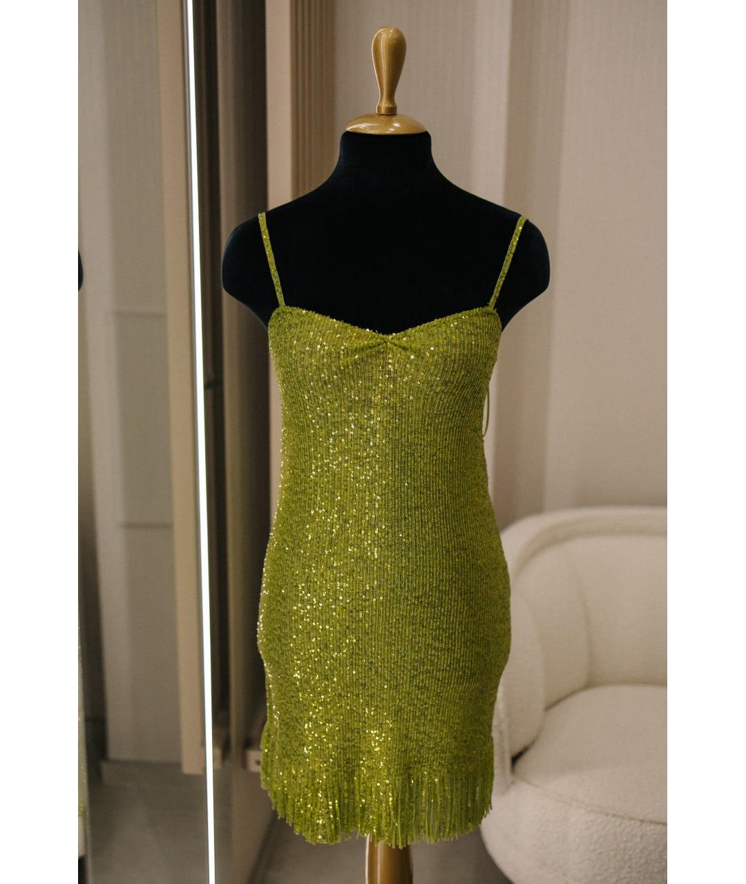 ERMANNO SCERVINO Зеленые полиамидовое коктейльное платье, фото 7
