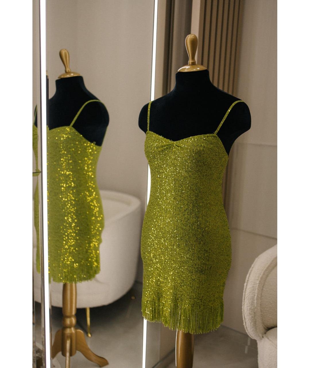 ERMANNO SCERVINO Зеленые полиамидовое коктейльное платье, фото 2