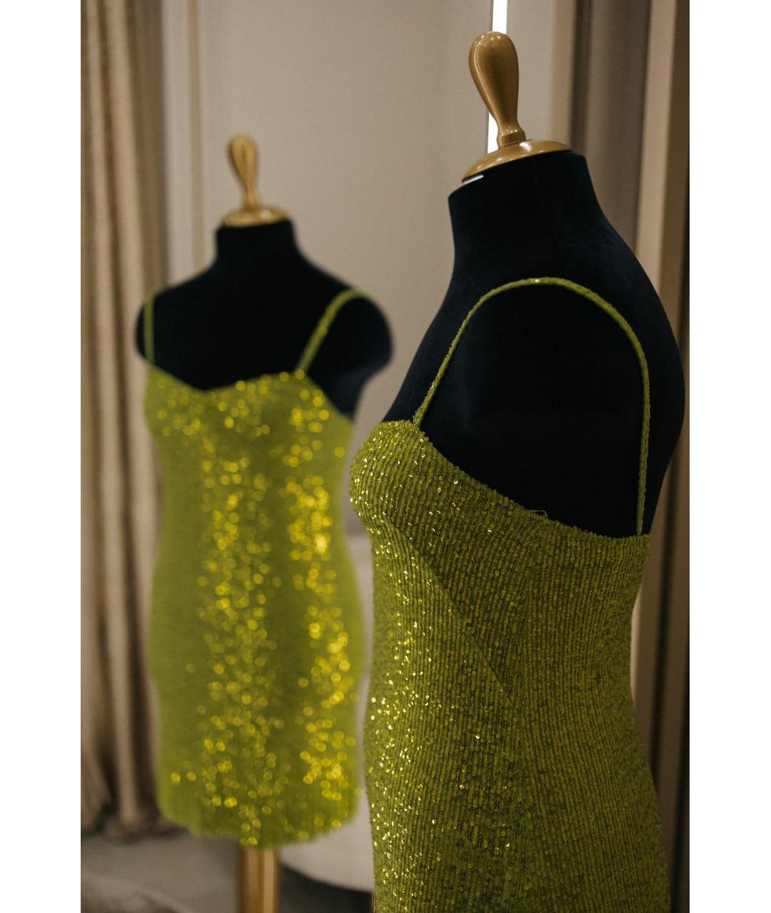 ERMANNO SCERVINO Зеленые полиамидовое коктейльное платье, фото 3