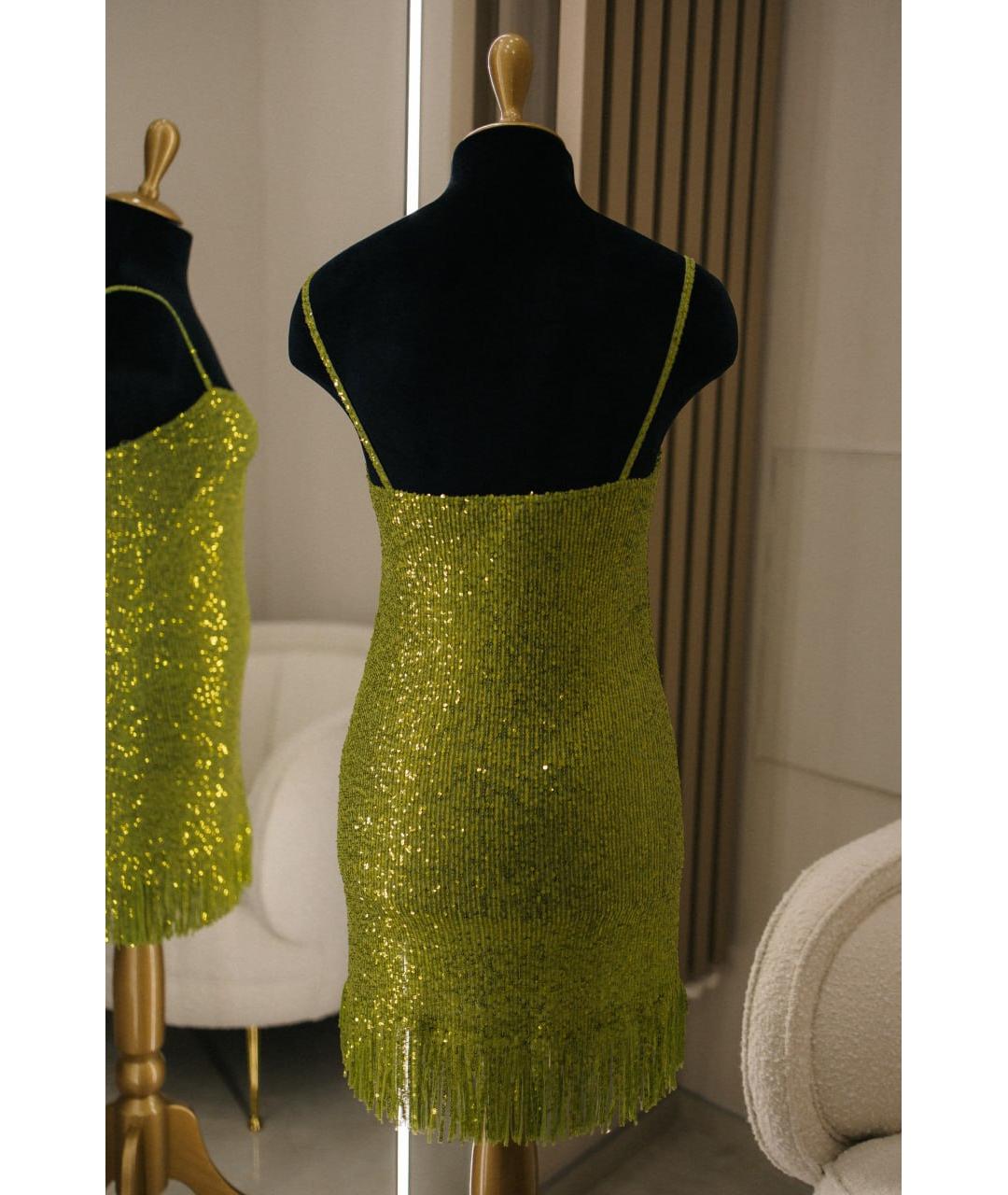 ERMANNO SCERVINO Зеленые полиамидовое коктейльное платье, фото 4