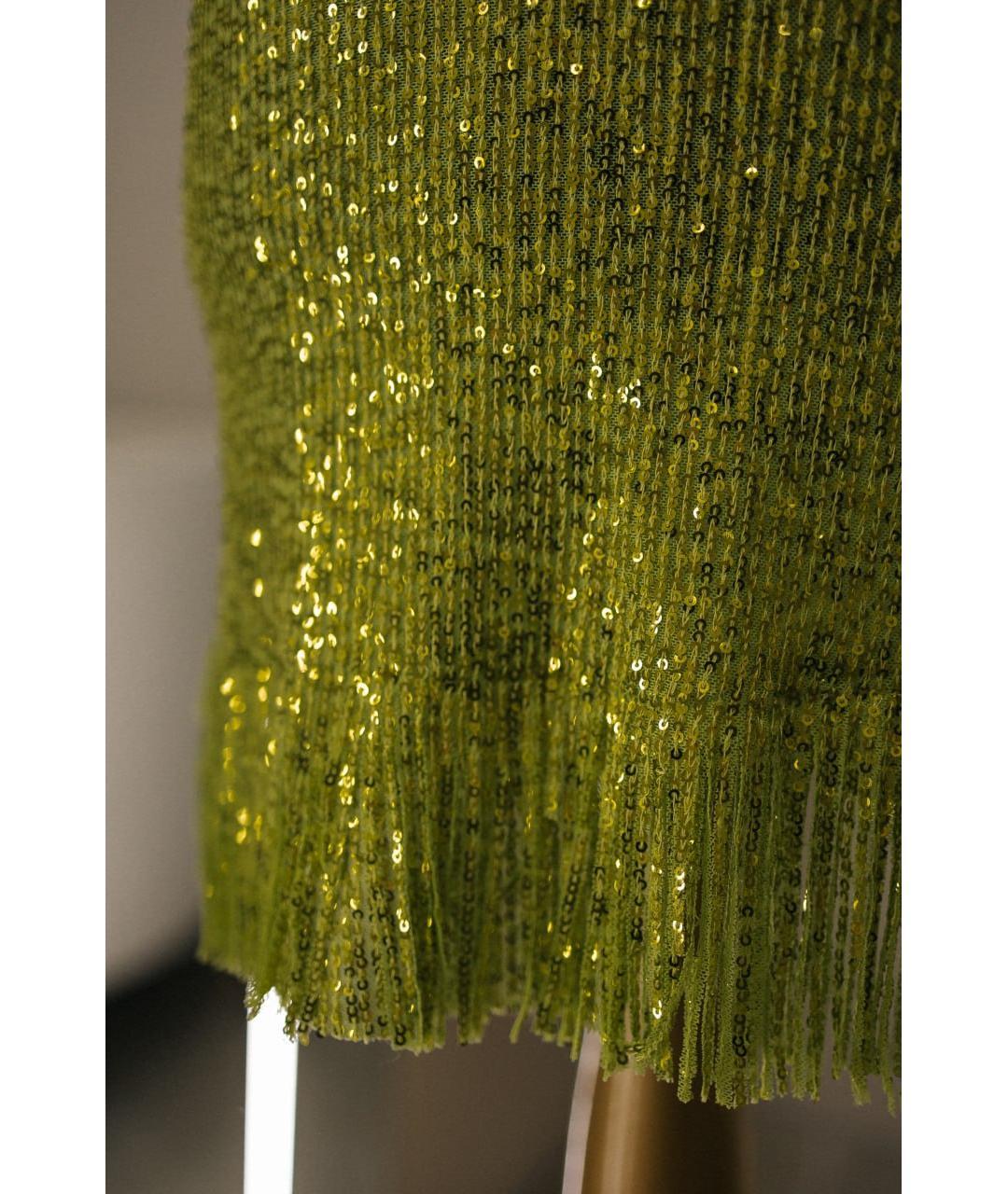 ERMANNO SCERVINO Зеленые полиамидовое коктейльное платье, фото 5