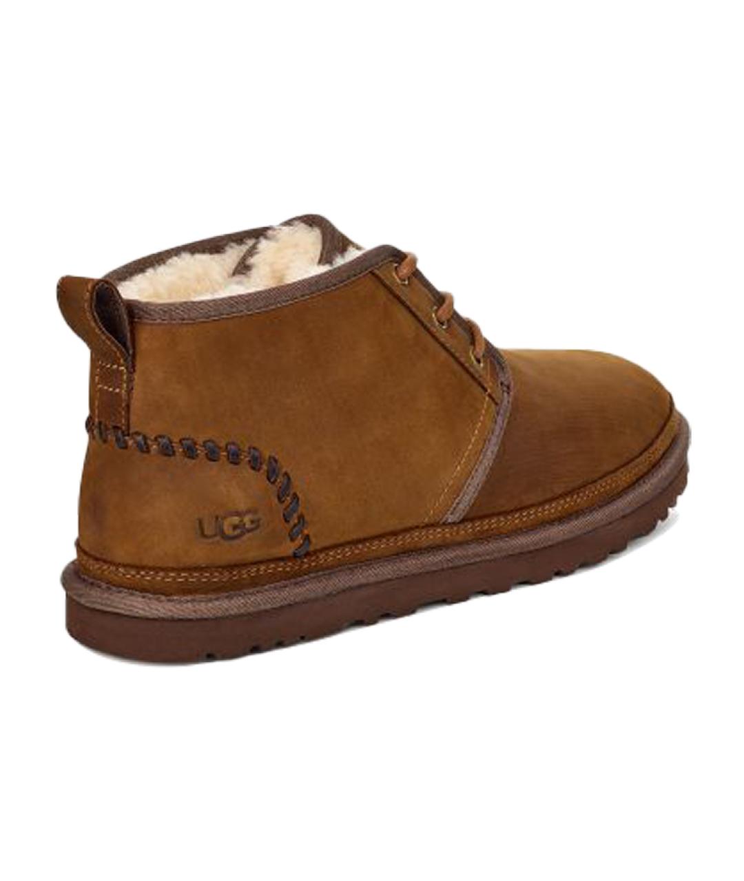 UGG AUSTRALIA Коричневые замшевые высокие ботинки, фото 4