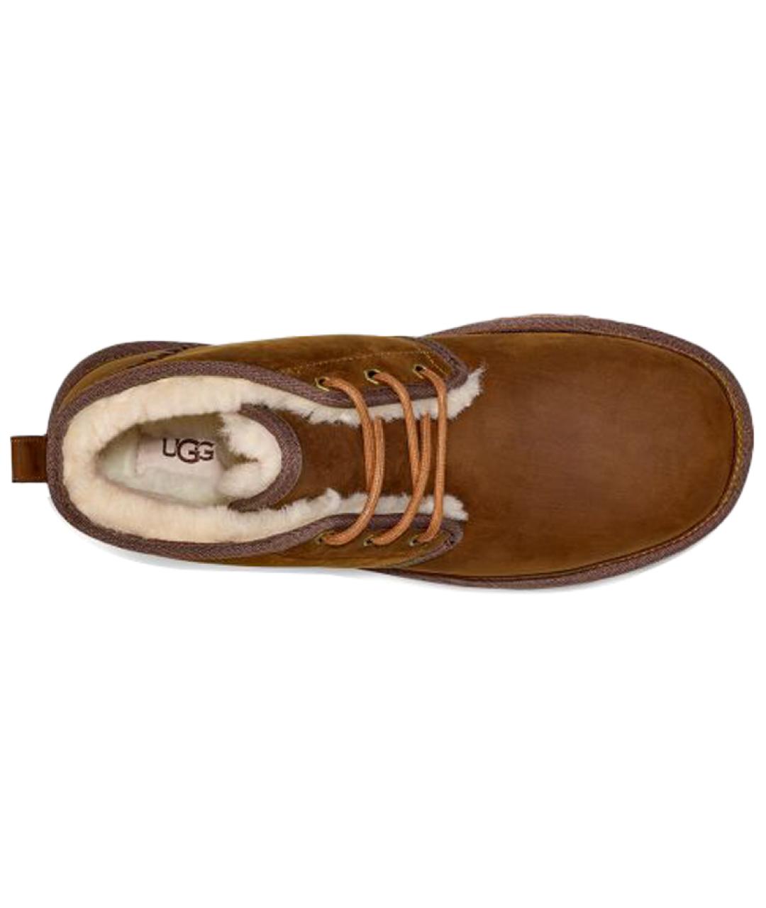 UGG AUSTRALIA Коричневые замшевые высокие ботинки, фото 5