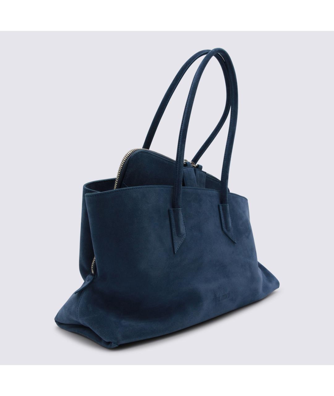 THE ATTICO Синяя замшевая сумка тоут, фото 2
