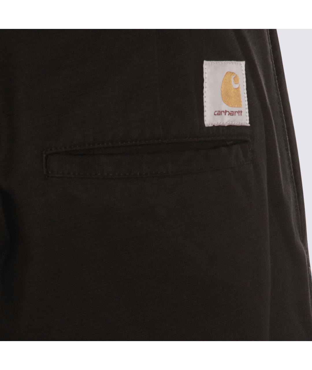CARHARTT WIP Черные хлопковые повседневные брюки, фото 4