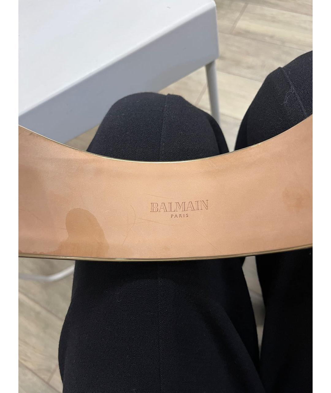 BALMAIN Черный замшевый ремень, фото 7