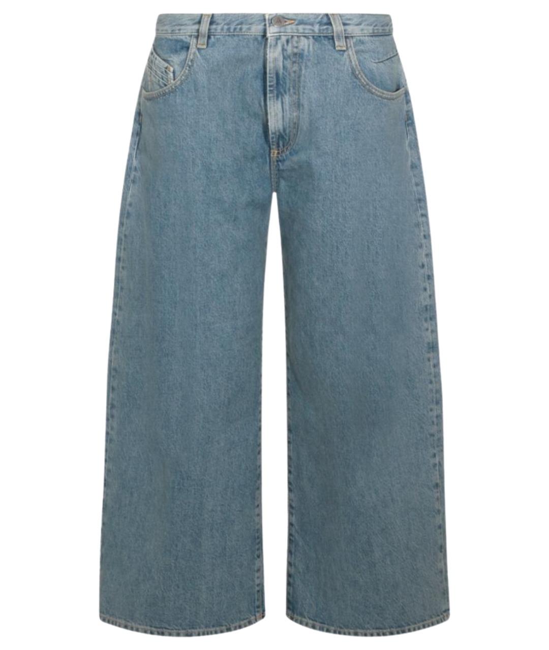 THE ATTICO Синие хлопковые прямые джинсы, фото 1