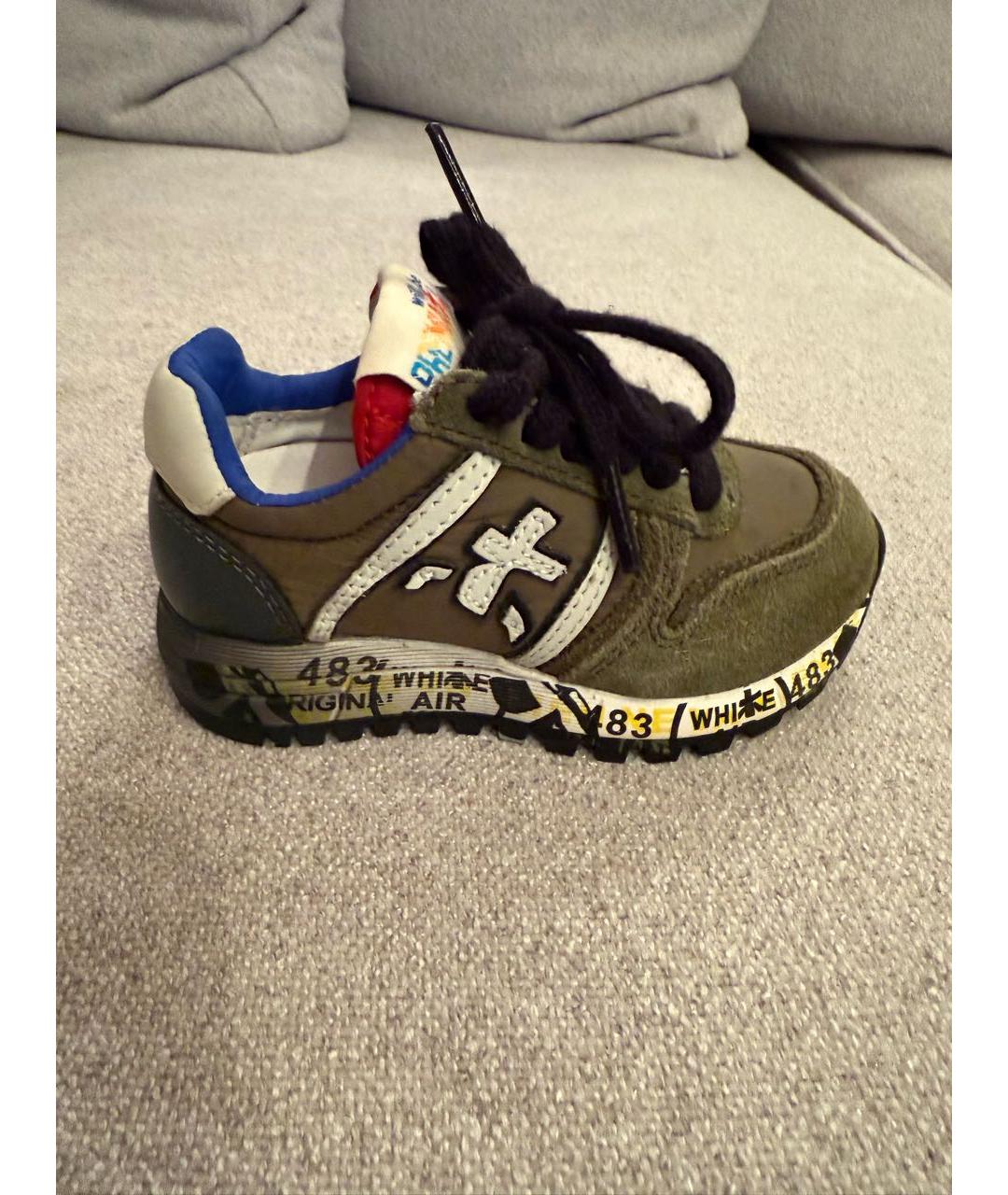 PREMIATA Хаки замшевые кеды, фото 6