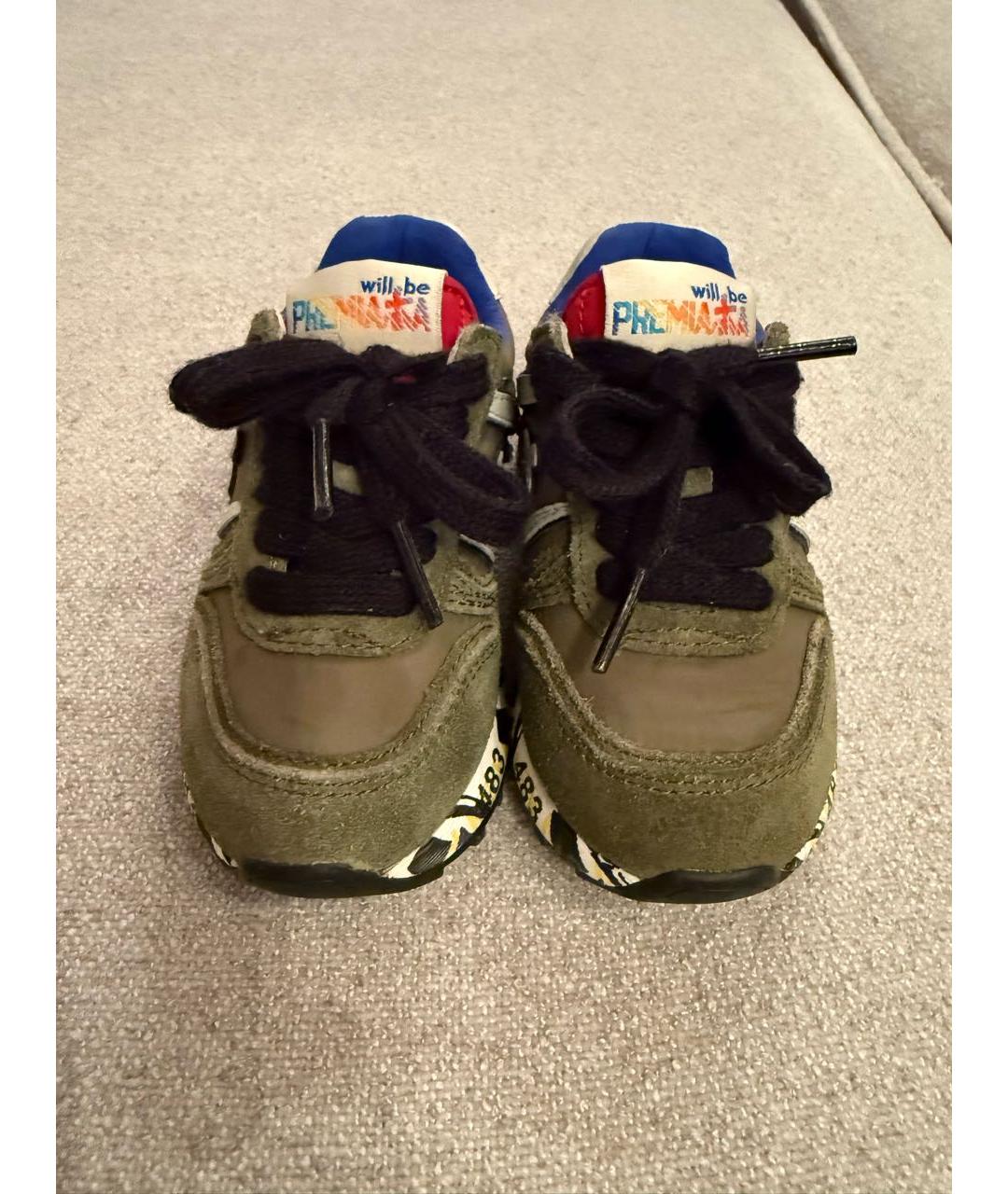 PREMIATA Хаки замшевые кеды, фото 2