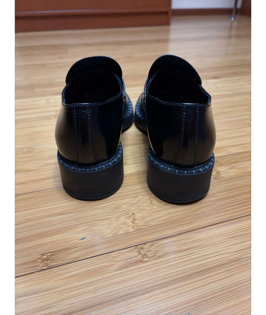 PRADA Черные лоферы из лакированной кожи, фото 4