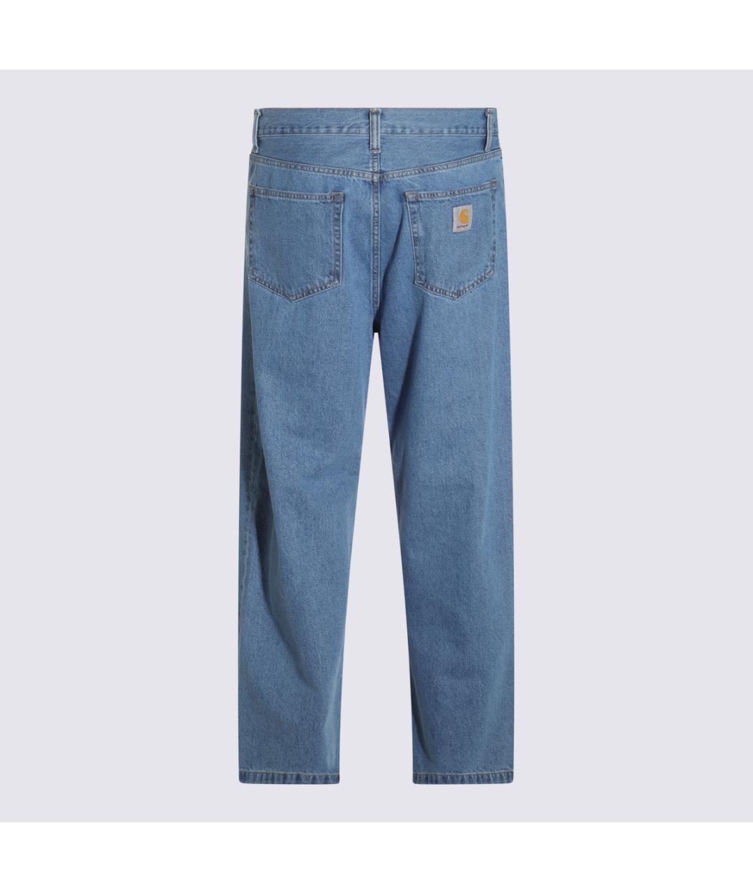 CARHARTT WIP Синие хлопковые прямые джинсы, фото 2