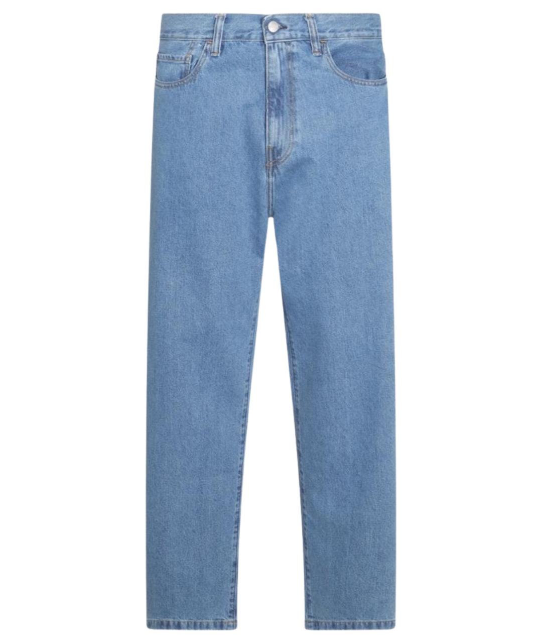 CARHARTT WIP Синие хлопковые прямые джинсы, фото 1