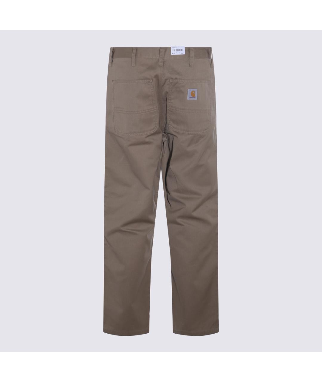 CARHARTT WIP Бежевые хлопковые повседневные брюки, фото 2