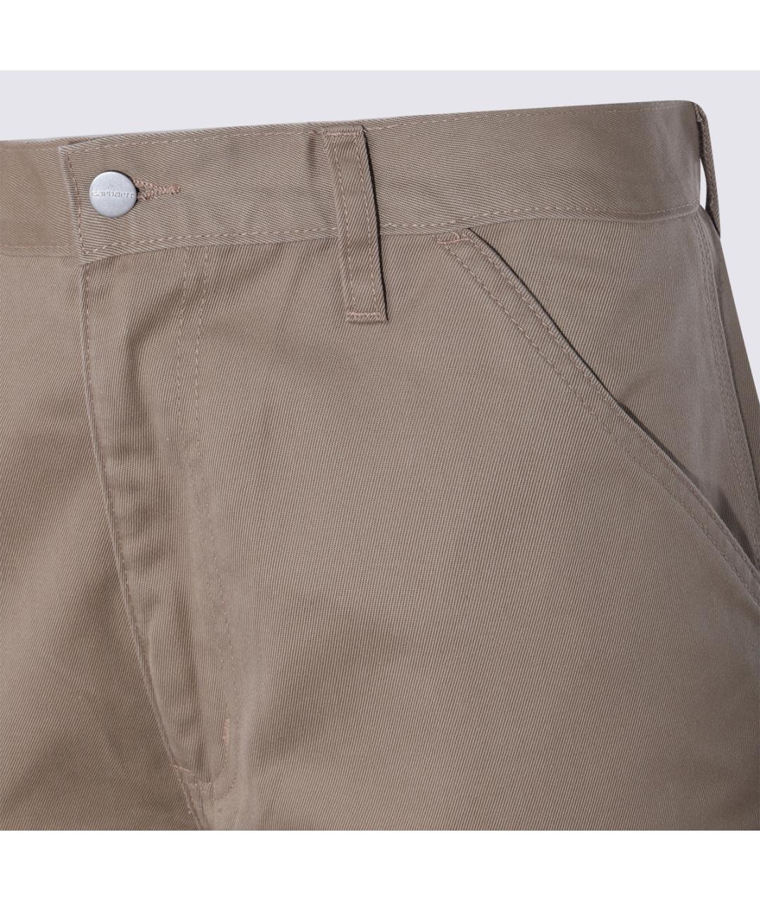 CARHARTT WIP Бежевые хлопковые повседневные брюки, фото 3
