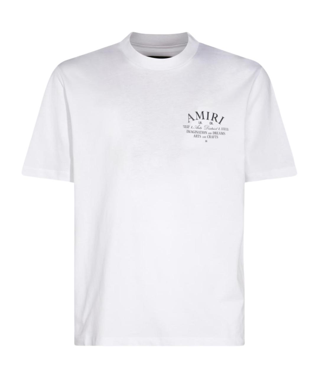 AMIRI Белая хлопковая футболка, фото 1