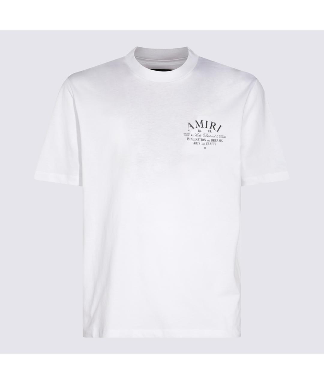 AMIRI Белая хлопковая футболка, фото 3