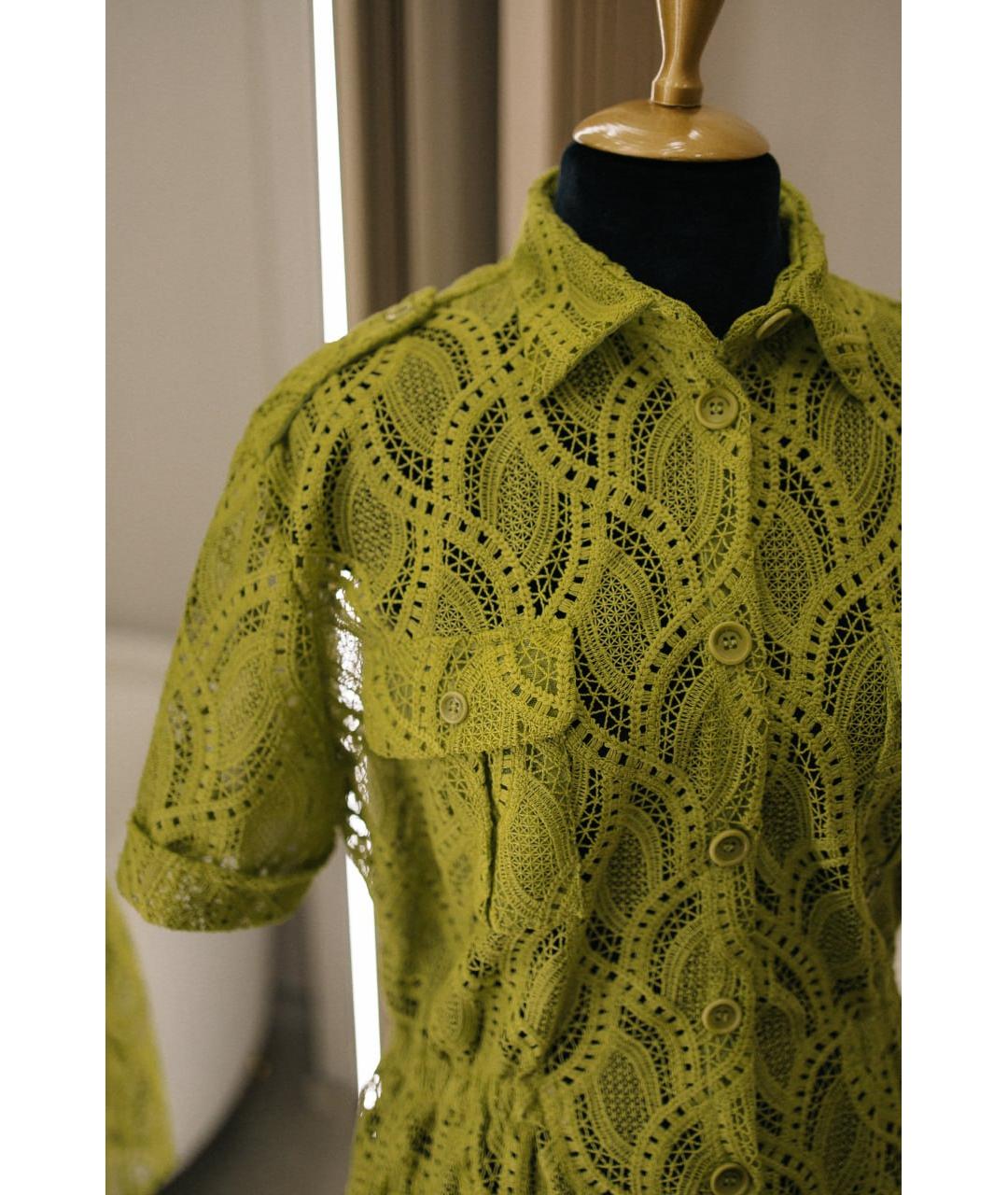 ERMANNO SCERVINO Зеленая полиэстеровая рубашка, фото 2