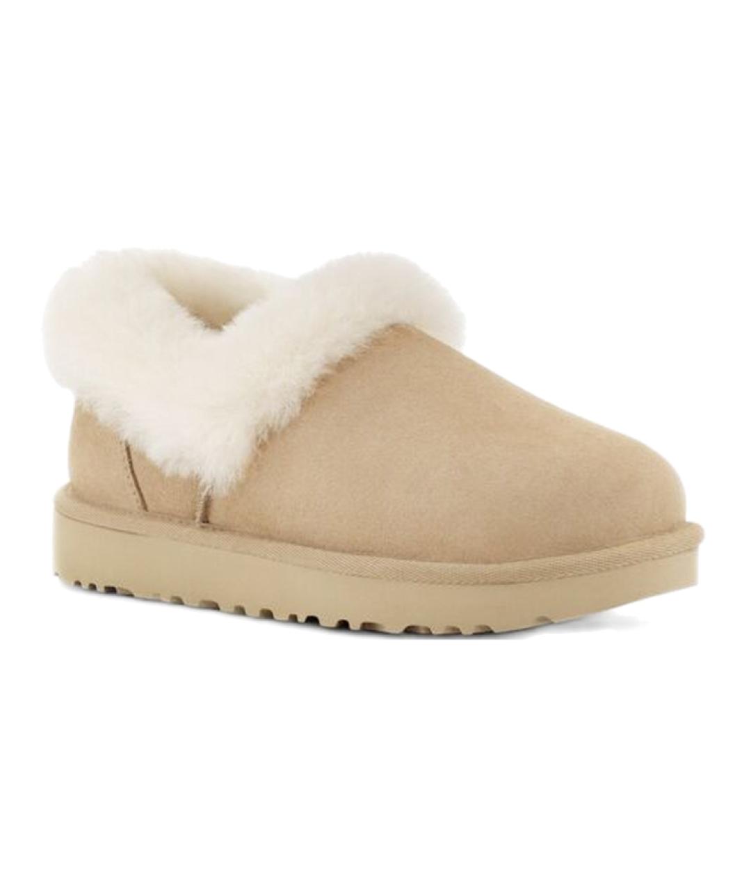 UGG AUSTRALIA Бежевые замшевые ботинки, фото 3