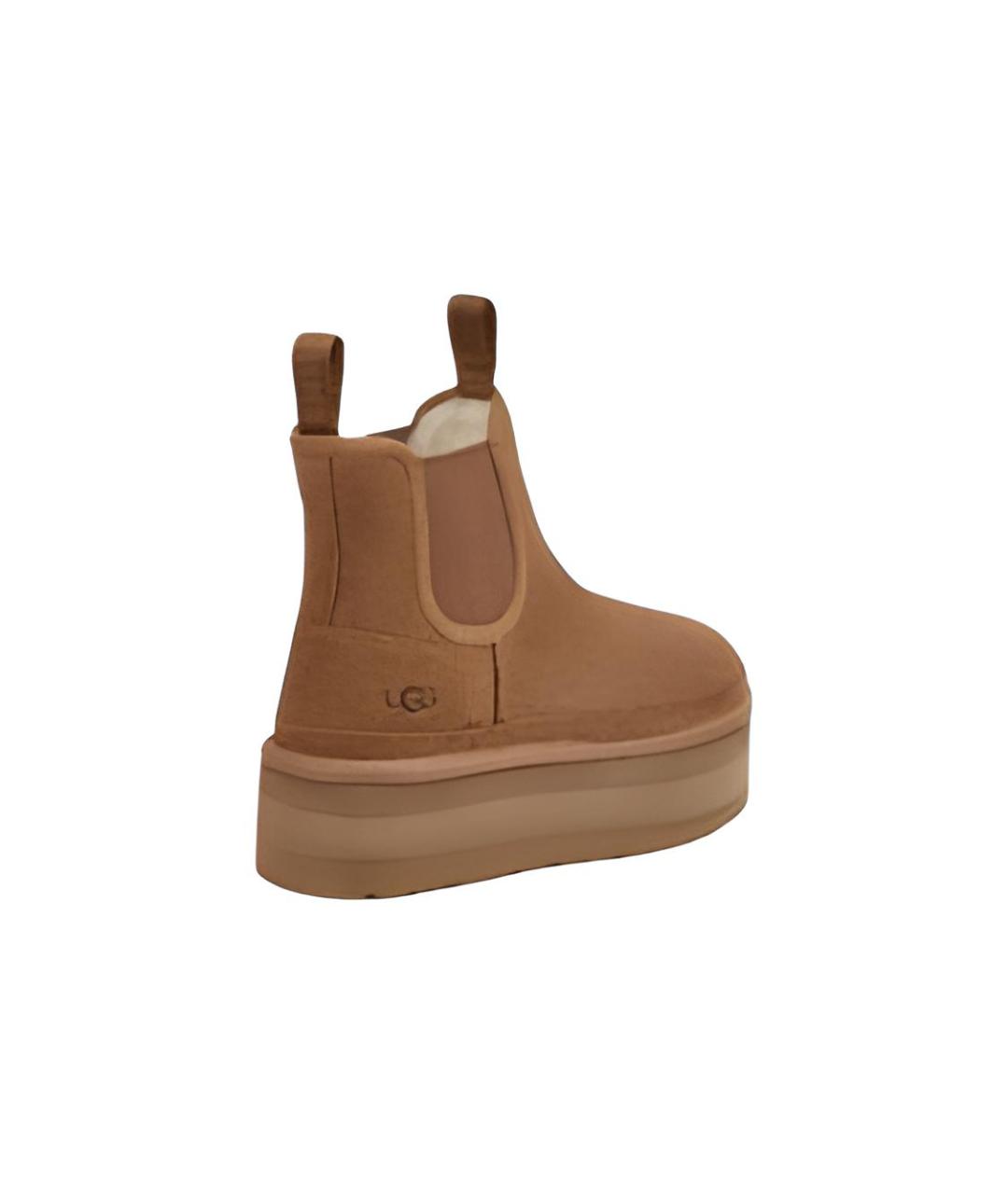 UGG AUSTRALIA Коричневые замшевые ботинки, фото 4