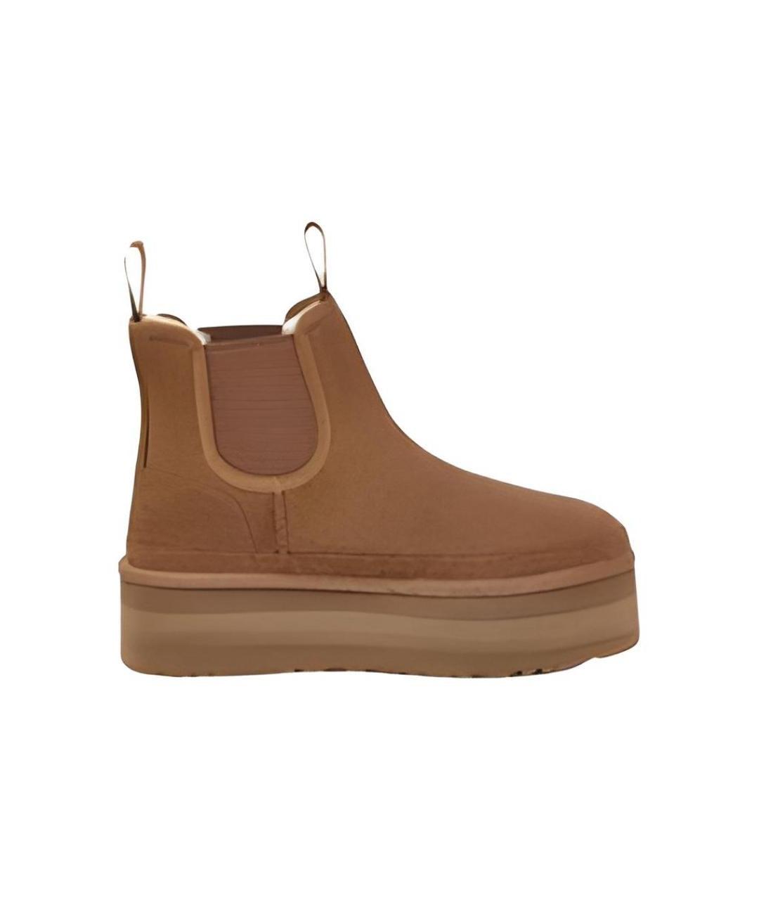 UGG AUSTRALIA Коричневые замшевые ботинки, фото 1