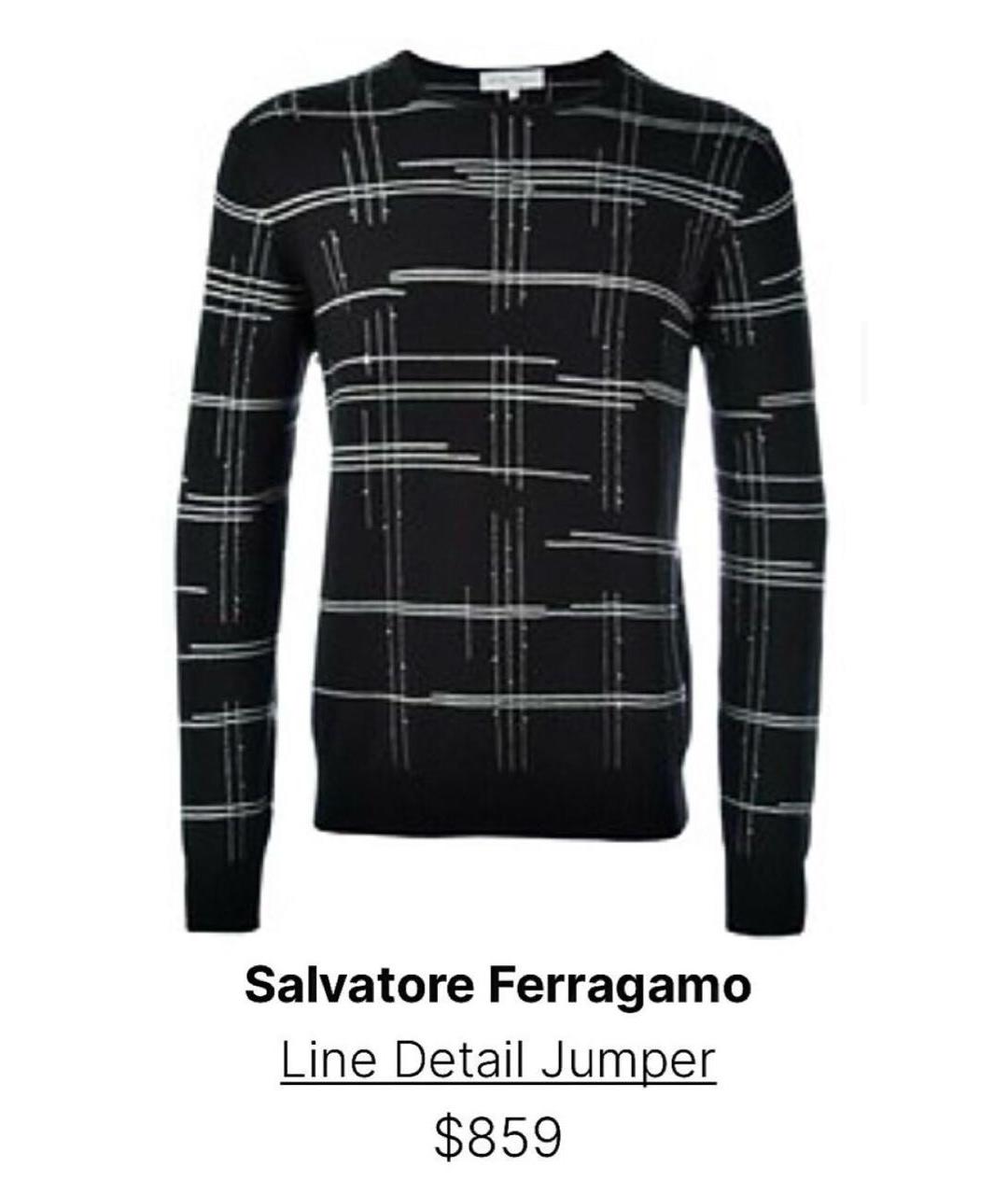 FERRAGAMO Антрацитовый кашемировый джемпер / свитер, фото 7