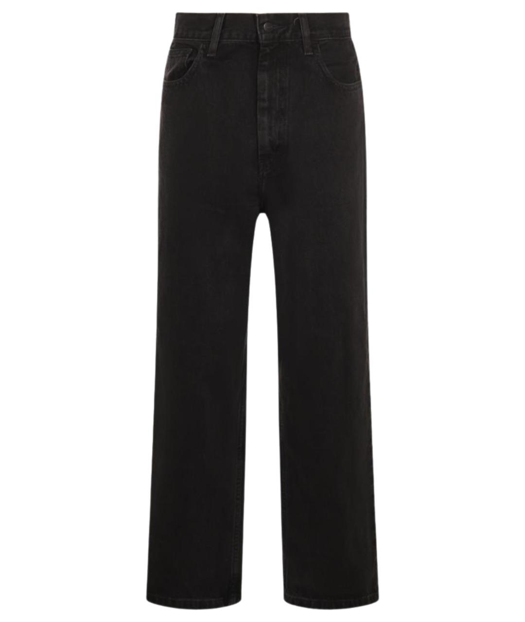 CARHARTT WIP Черные хлопковые прямые джинсы, фото 1