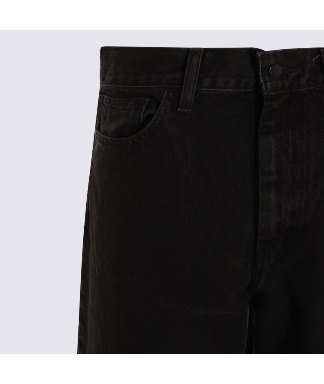 CARHARTT WIP Черные хлопковые прямые джинсы, фото 3