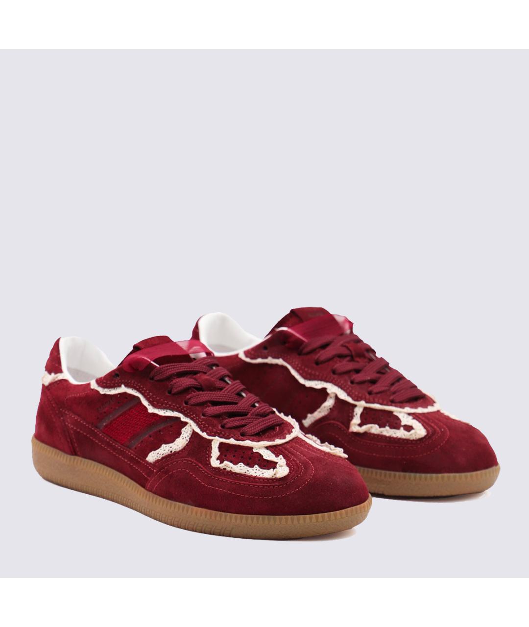 ALOHAS Бордовые замшевые кроссовки, фото 3