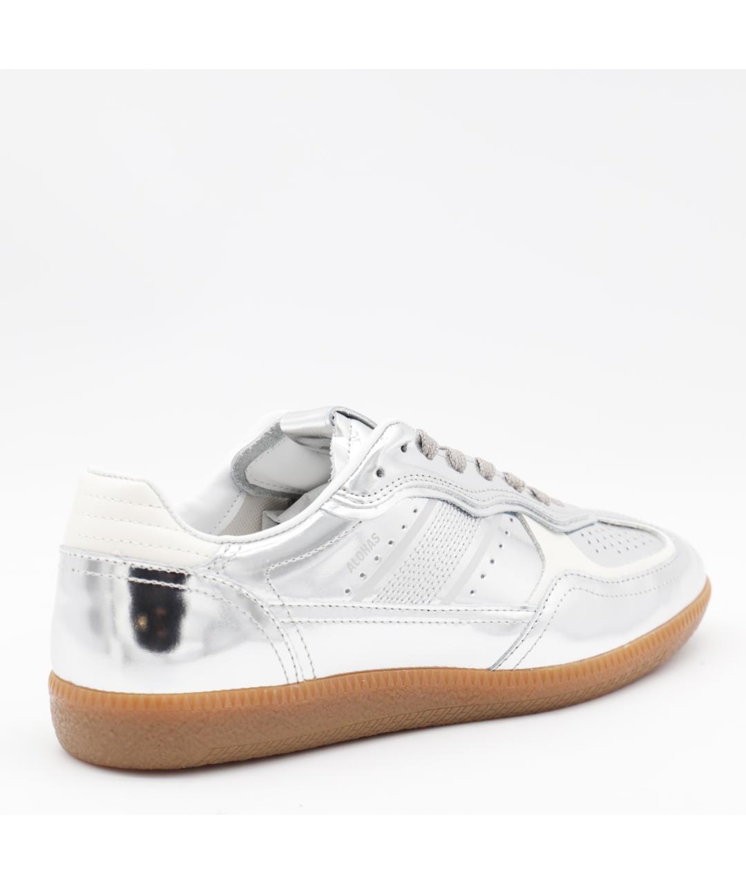 ALOHAS Серебряные кожаные кроссовки, фото 2