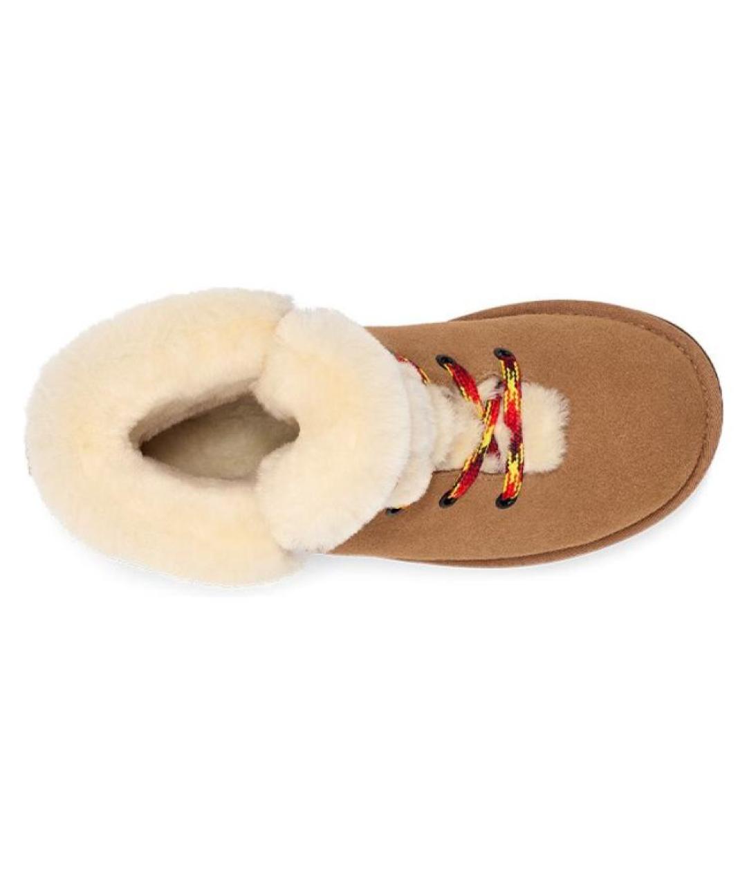 UGG AUSTRALIA Коричневые замшевые ботинки, фото 4