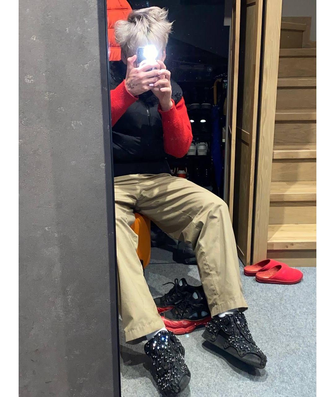 SWAROVSKI Черные низкие кроссовки / кеды, фото 4