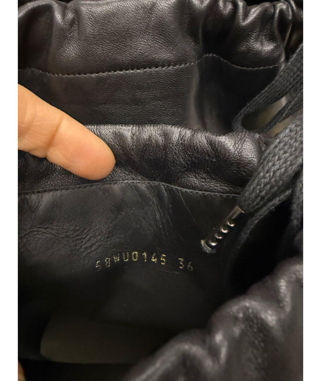 MAISON MARGIELA Черные кожаные ботильоны, фото 7