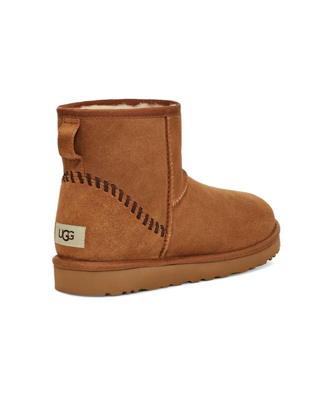 UGG AUSTRALIA Коричневые замшевые высокие ботинки, фото 4