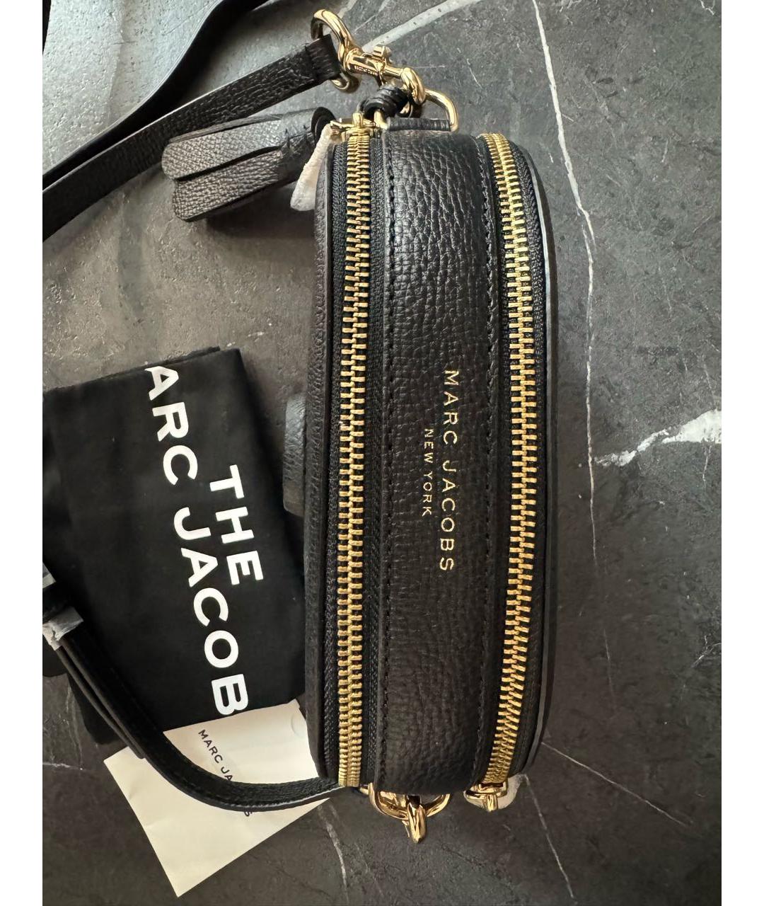 MARC JACOBS Черная кожаная сумка через плечо, фото 6