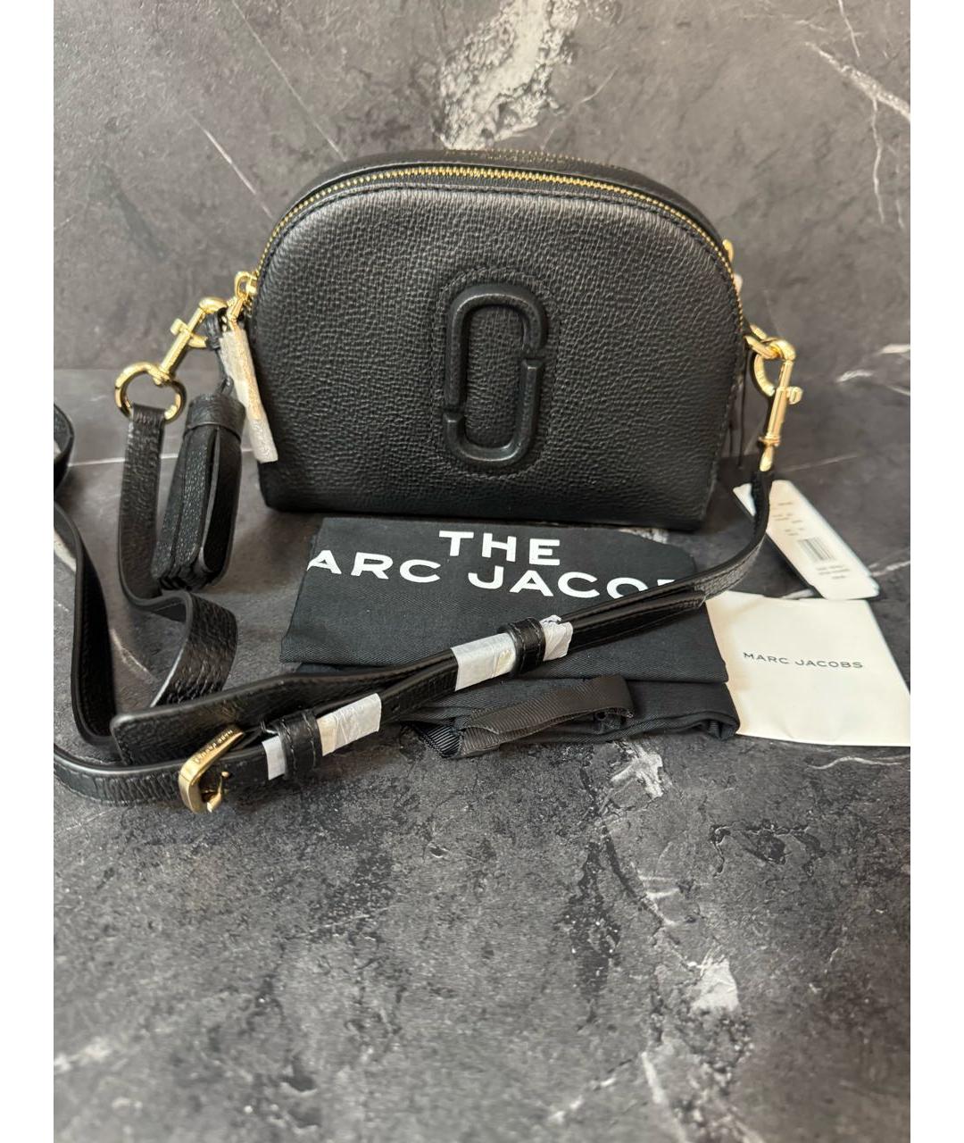 MARC JACOBS Черная кожаная сумка через плечо, фото 9