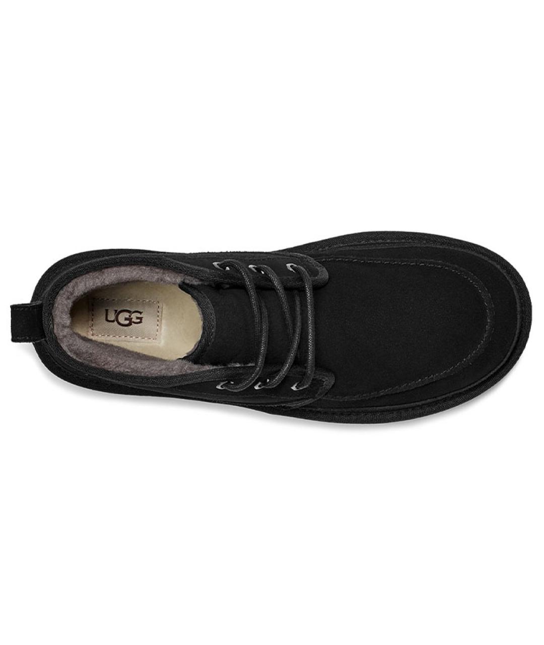 UGG AUSTRALIA Черные замшевые низкие ботинки, фото 5