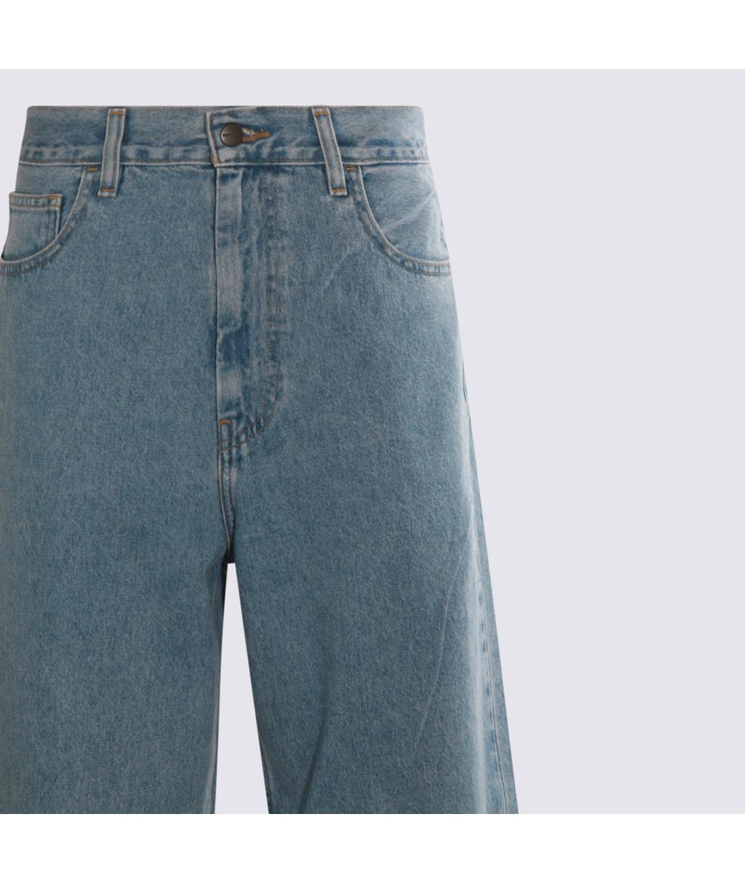 CARHARTT WIP Синие хлопковые прямые джинсы, фото 3