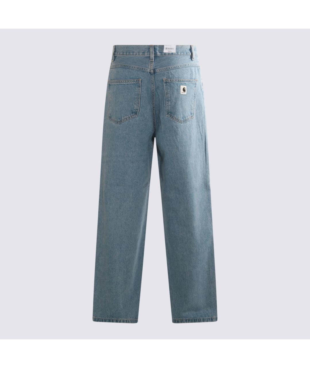 CARHARTT WIP Синие хлопковые прямые джинсы, фото 2
